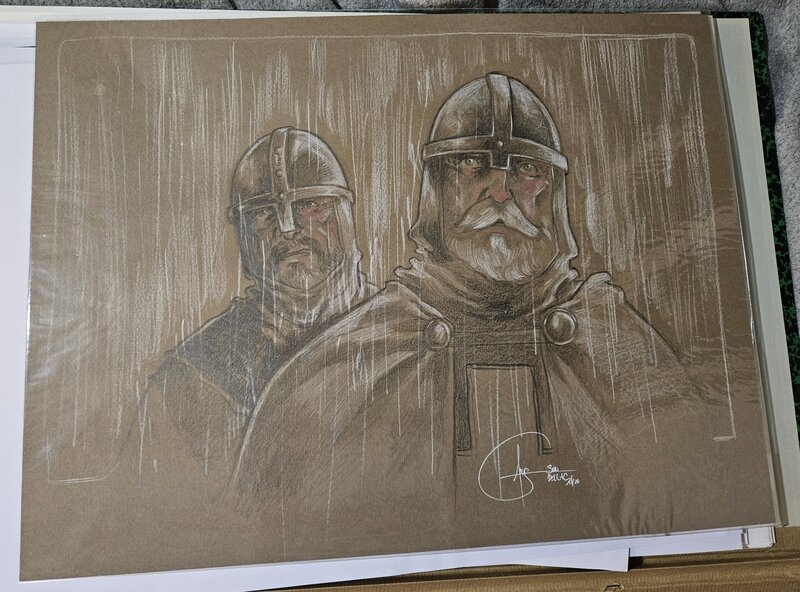 En vente - Deux soldats par Benoit Dellac - Illustration originale