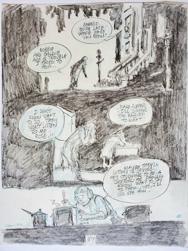 Will Eisner, TO THE ART OF THE STORM - Original art