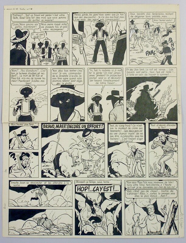 Tibet - Pat Rick et Mass Tick - El Mocco le terrible - 1955 - Planche 18 - Comic Strip