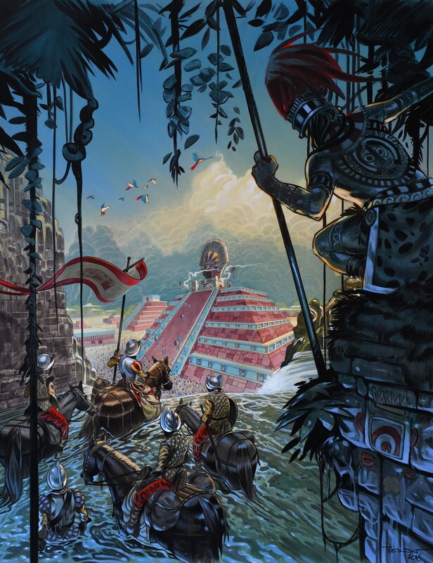 Conquistadores by Yann Tisseron - Original Illustration