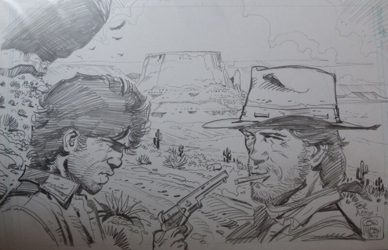 Colin Wilson, Blueberry vs. Clint Eastwood - Sketch