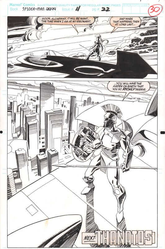 Rick Leonardi, Al Williamson, Peter David, Spider-Man 2099 #11 Page 22 - Planche originale