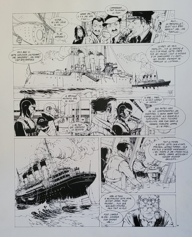 Jean-Yves Delitte, Tanatos - Le mystère du Lusitania - Comic Strip