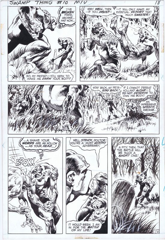 Swamp Thing #10 page by Bernie Wrightson - Comic Strip
