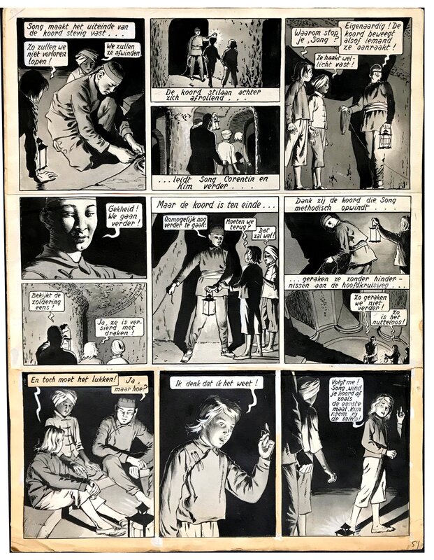 Paul Cuvelier, Corentin Feldoë  T2 - Les nouvelles Aventures de Corentin - pl. 54 - Comic Strip