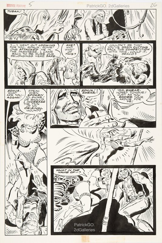 Frank Thorne, Marvel Feature #5 (Red Sonja) - Comic Strip