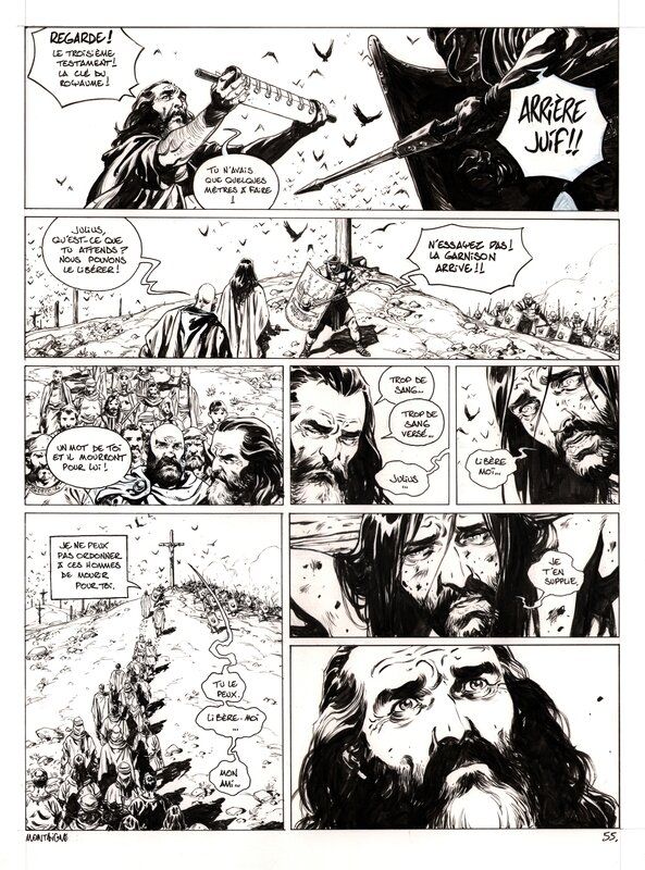 Thimothée Montaigne, Xavier Dorison, Alex Alice, François Lapierre, Le Troisième Testament - Julius, Livre 4, page 57 - Comic Strip