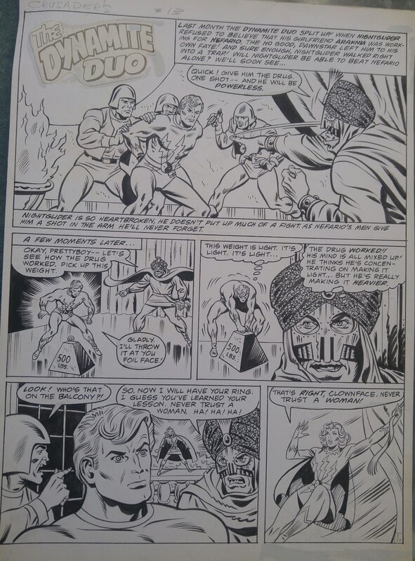 Sal Trapiani, Crusaders 15 (The Mighty) - Planche originale