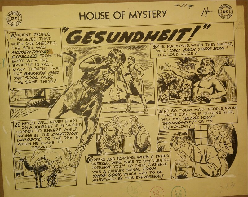 Morris Waldinger, House of Mystery # 37 - Comic Strip