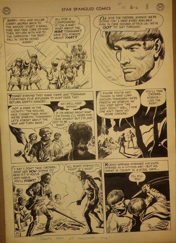 Fred Ray, Tomahawk Star Spangled War Stories #111 - Planche originale