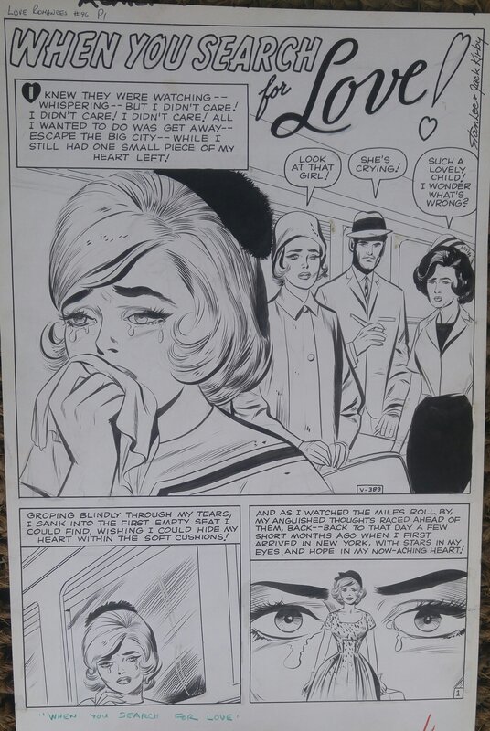 Jack Kirby, Love Romances 96 Marvel - Planche originale