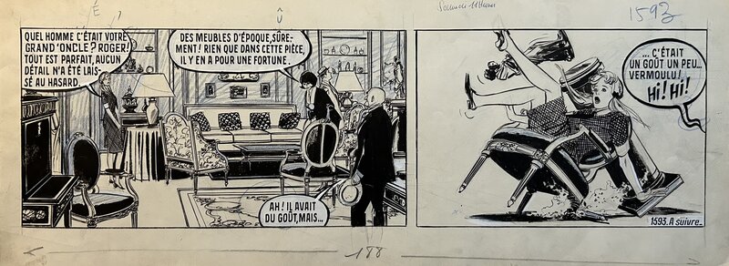 Paul Gillon, 13, Rue de l'Espoir - Strip 1593 (Janvier 1965) - Planche originale