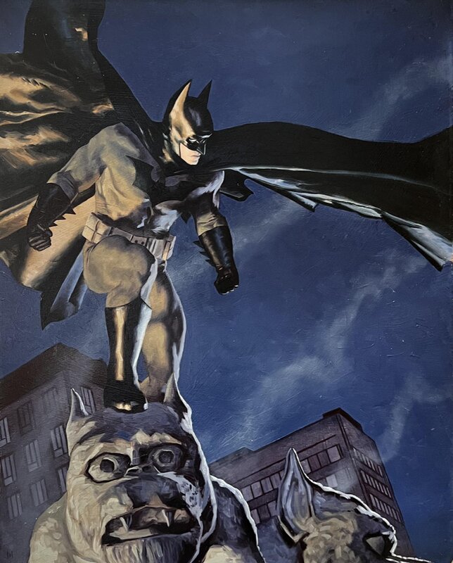 Colton Worley - Batman painting - Illustration originale