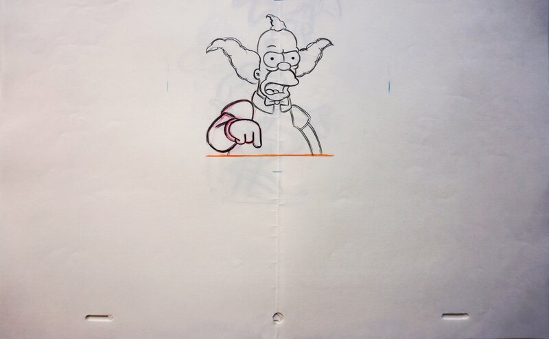 Krusty par Matt Groening - Planche originale