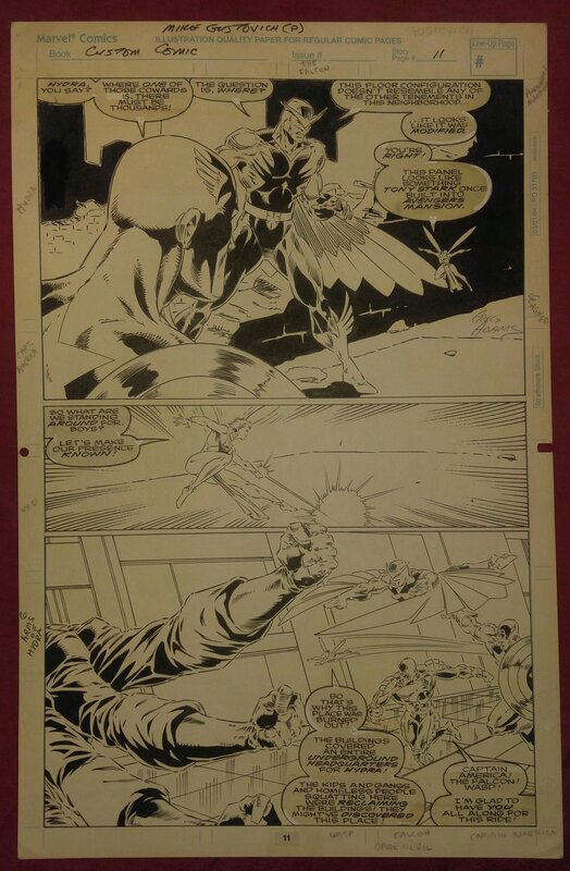 Mike Gustavich, Greg Adams, A Marvel Custom Comic. Avengers. - Planche originale