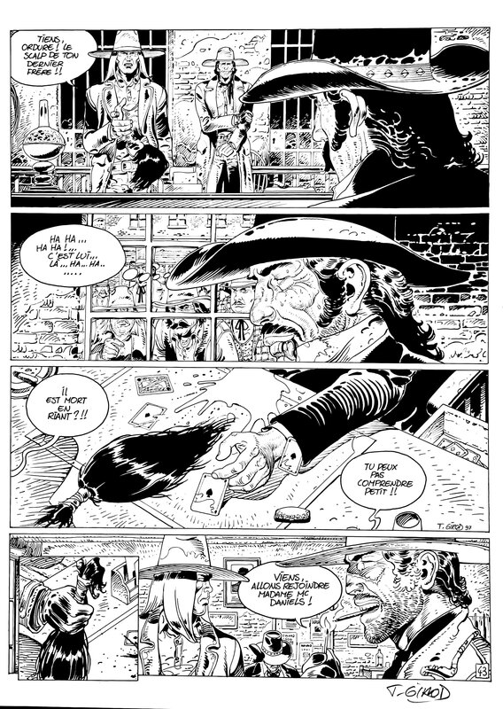 Thierry Girod, Georges Ramaïoli, WANTED - planche n°43 album Le Shérif de la Ville Sans Loi (1997) - Comic Strip