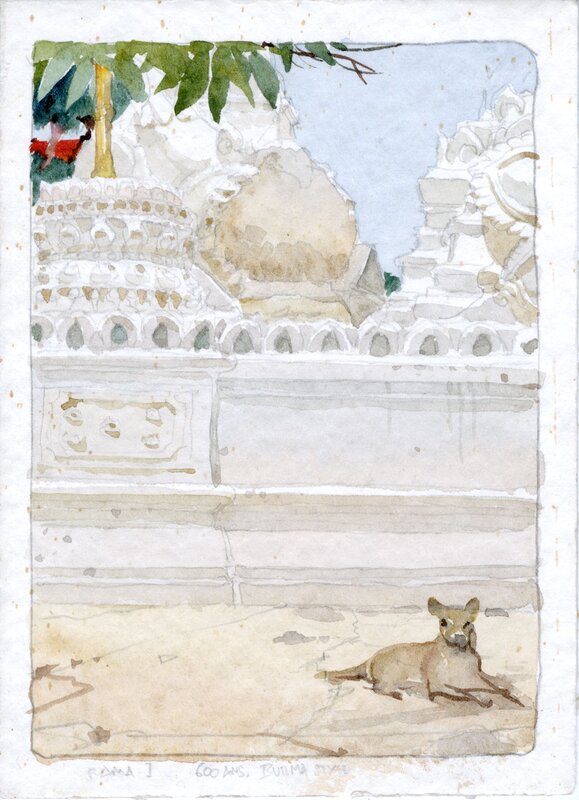 Burma style par Moebius - Illustration originale