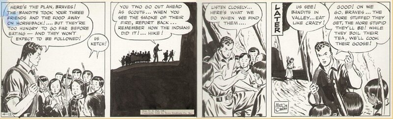 En vente - Terry and the Pirates Strip 04-1940 by Miton CANIFF - Planche originale