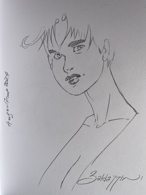Jeune femme by Roberto Baldazzini - Sketch