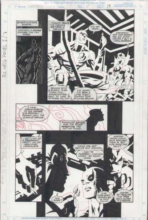 En vente - Daredevil # 329 p 5 par Scott McDaniel, Hector Collazo - Planche originale