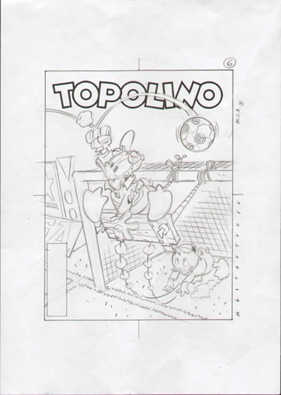 En vente - Corrado Mastantuono, Topolino - MICKEY - DONALD DUCK - Couverture originale