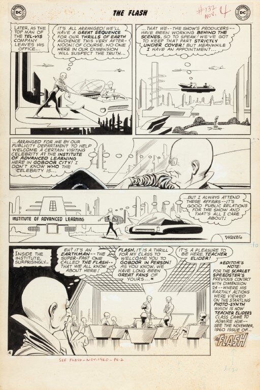 Flash 132 Page 4 by Carmine Infantino, Joe Giella - Comic Strip
