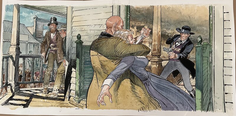 The Bouncer par François Boucq - Illustration originale