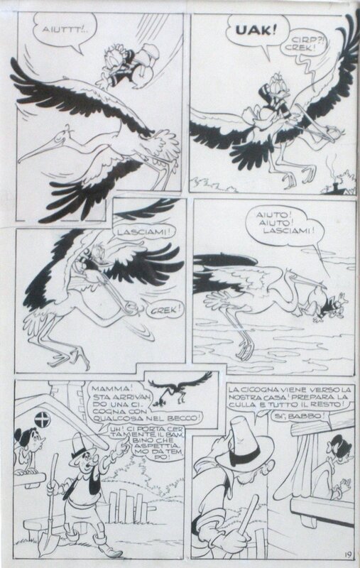 Pier Lorenzo DE VITA, Paperino di Munchausen, 1958 - Comic Strip
