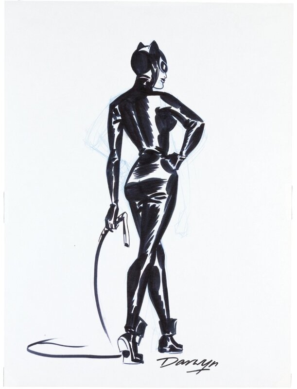 En vente - Darwyn Cooke Catwoman pinup - Illustration originale