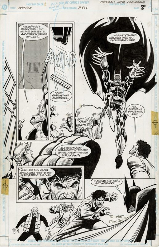 Norm Breyfogle, Rubinstein Joe, Norm Breyfogle Batman page 556 - Comic Strip