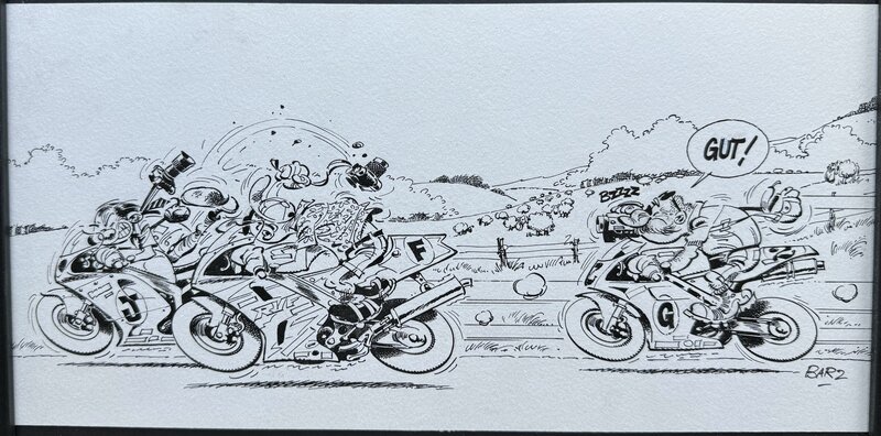 For sale - Bar2, L’Encyclopédie Imbécile de la Moto - Tourist Trophy (Joe Bar Team) - Comic Strip