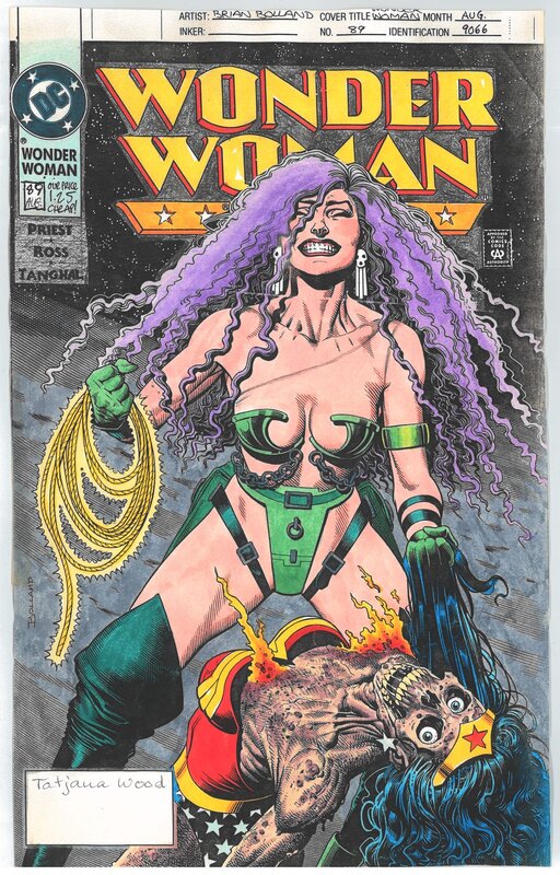 Brian Bolland, Wonder Woman Vol. 2 #89 Cover Color Colour Guide Colorguide Colourguide by Tatjana Wood - Couverture originale