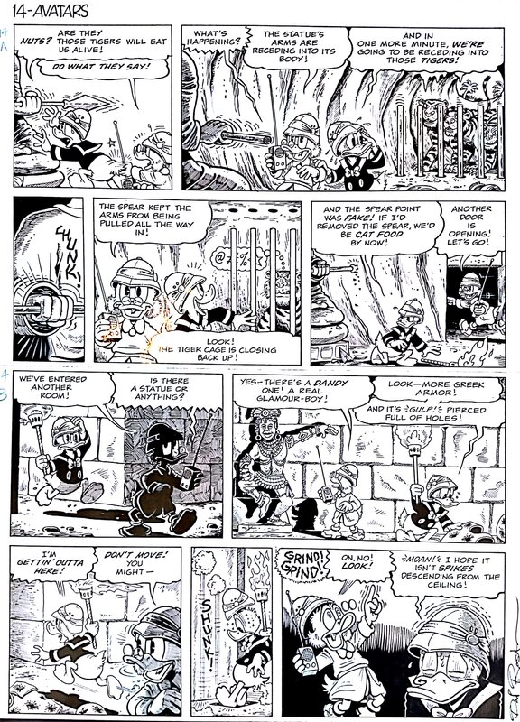 Don Rosa, The Treasure of the Ten Avatars page - Comic Strip