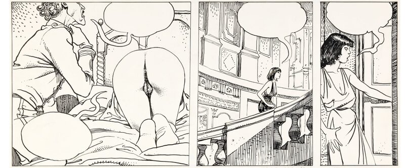 Milo Manara, Declic 1 - Page 15, Strip 2 - Original Illustration