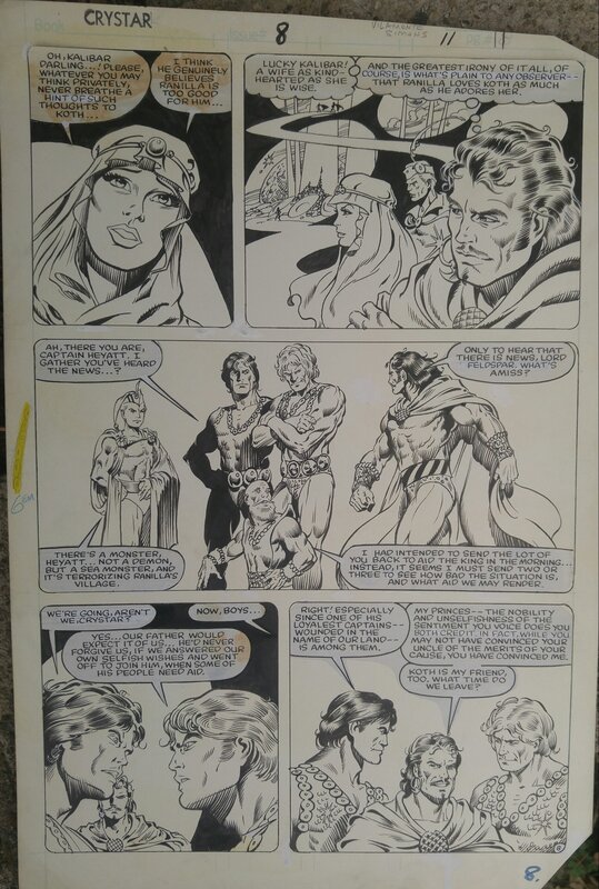 Ricardo Villamonte, Dave Simons, Crystar Crystal Warrior #8 marvel - Comic Strip