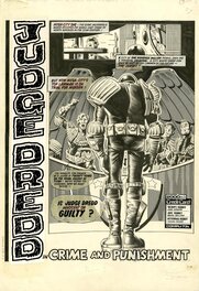 Brian Bolland | Brian Bolland's Judge Dredd splash 2000ad 86 pg 3 | 2DGalleries