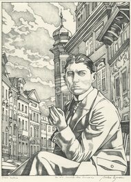 Miles Hyman | La Vie Secrète des Ecrivains, “Franz Kafka” | 2DGalleries
