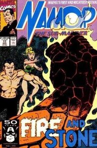 Original comic art related to Namor, The Sub-Mariner (Marvel - 1990) - Fire and stone