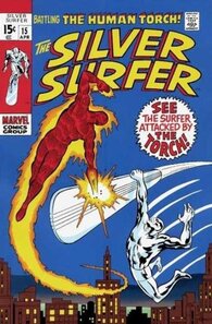 Original comic art related to Silver Surfer Vol.1 (1968) - The flame and the fury!