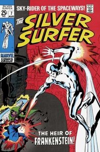 Original comic art related to Silver Surfer (1968) - The heir of Frankenstein!