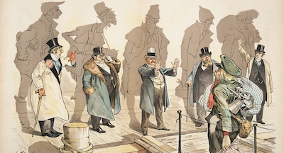 Looking backward, looking forward : U.S immigration in cartoons & comics