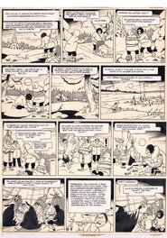 Bob De Moor - Bob DE MOOR pl de Zigomar Le Renard qui louche parue dans tintin en 1951 - Comic Strip
