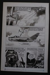 Jean-Michel Charlier - Jije, double pl de Tanguy et Laverdure, part2 - Planche originale