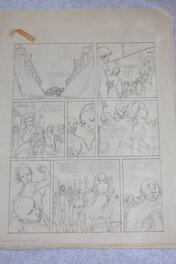 Jean-Paul Dethorey - Dethorey, crayonné de Louis la guigne t12 Les parias p5 - Original art