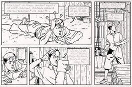 Yves Sente - Juillard Blake et Mortimer Sarcophages 1 - Planche originale