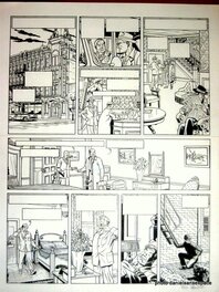 Jean Van Hamme - Ted BENOIT, planche de Blake et Mortimer - Comic Strip