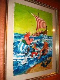 Jan Wesseling - Wesseling Couverture Asterix et les Normands - Original Illustration