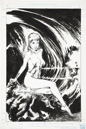 Illustration originale - Amazing Heroes Swimsuit Special #2 P52 : Namorita