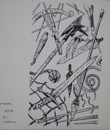 Tom Baxa - Dark Sun Freedom Player's Book P11 : Weapons - Original Illustration