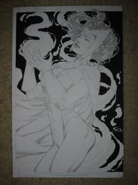 Fred Benes - Scarlet Witch Pin-up - Original Illustration